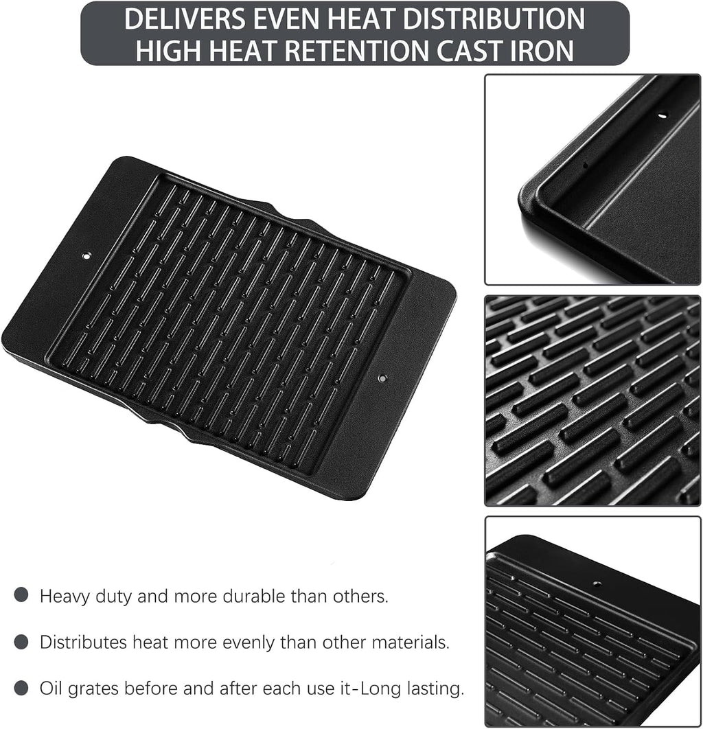 Reversible 7598 Replacement Parts for Weber Grill Griddle Spirit 300 Series Spirit E-310 E-315 E-320 E-330 S-310 S-315 Spirit ii E310, Weber Genesis Cast Iron Griddle Fits Other Brand Grills 1 Pack
