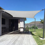 SUNNY GUARD Custom Size 16'x18' Silver Grey Sun Shade Sail Rectangle UV Block Shade for Backyard Yard Patio Deck Garden(Customized)