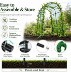 follook garden arch trellis for climbing plants outdoor, close-up detail