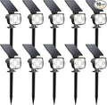 Kaxiida Solar Lights Outdoor Waterproof - 2025 Upgrade 3 Level Ultra Bright Spot Lights Uplights, LED Landscape Spotlight for Tree, Pathway, Wall, Adjustable Solar Panel Auto On/Off