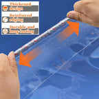 8x10ft clear tarp - pe clear vinyl tarp showing dimensions