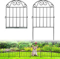adavin 24in collapsible garden fence border, 20 panels, main product view