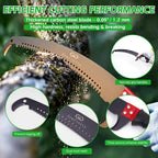 Manual Pole Saw, 27 Ft Tree Pruner | Extendable, Spare Blade, for Backyard and Garden Pruning Palms and Shrubs