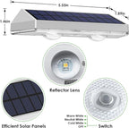 2 Pack Solar Fence Lights - 2PK Solar Outdoor Light Warm White/Daylight White/Cold White 3 Mode Deck Lights for Outside, Deck Fences, Stair Railings, Pools and Walls