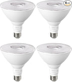 EDISHINE PAR38 Flood Lights Outdoor Bulb, Dimmable LED Flood Light Bulbs, 1800LM, 18W Equivalent 120W, Weatherproof LED Light Bulb for Backyard, Garage, Porch, Garden, 5000K Daylight, E26, 4 Pack