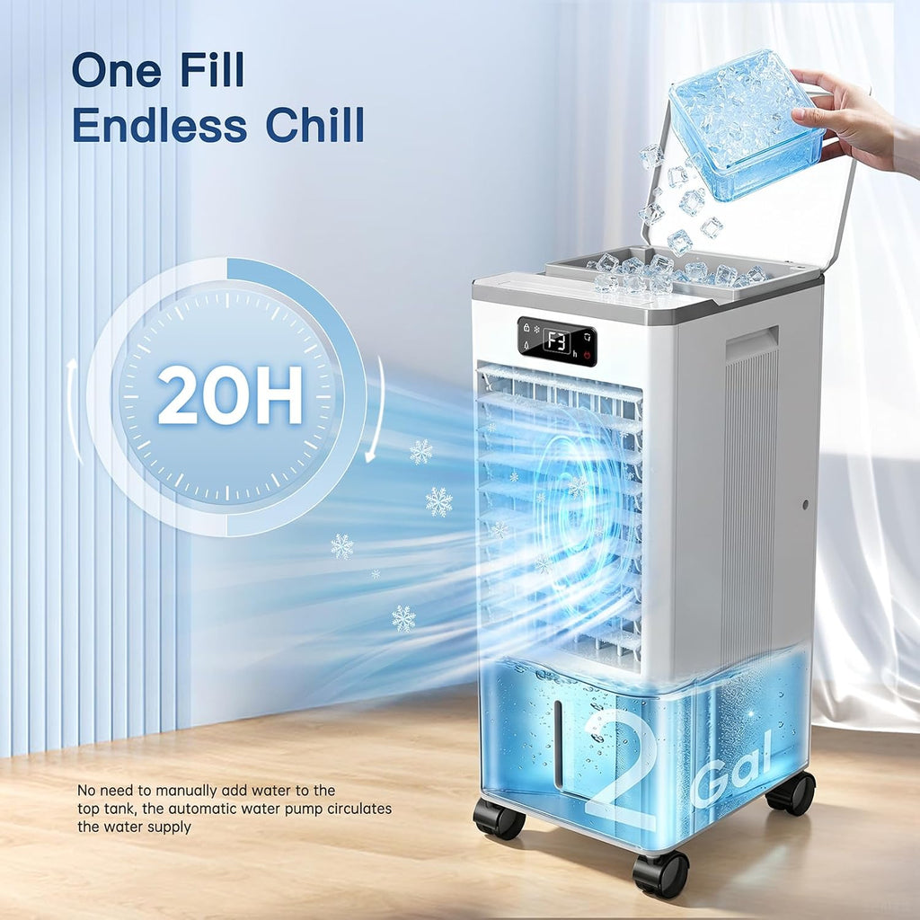 evaporative air cooler, 4-in-1 portable air conditioners, package contents