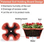GameXcel Vertical Planter - 5 Tier Stackable Planter-Red 2 Pack