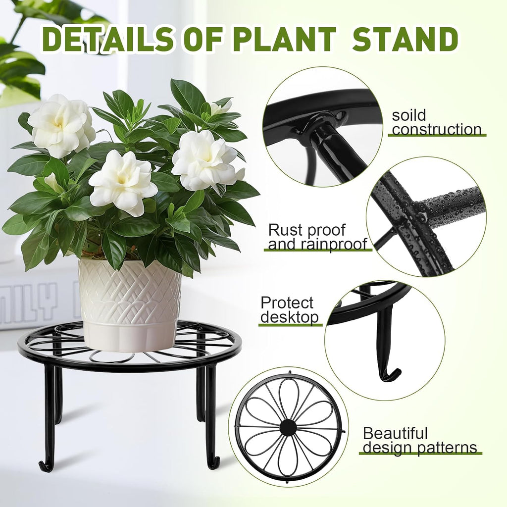 esrich 10 pack metal plant stand outdoor, plant, package contents