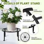 esrich 10 pack metal plant stand outdoor, plant, package contents