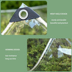12' x22' clear waterproof tarp, pvc 14 mil, side view