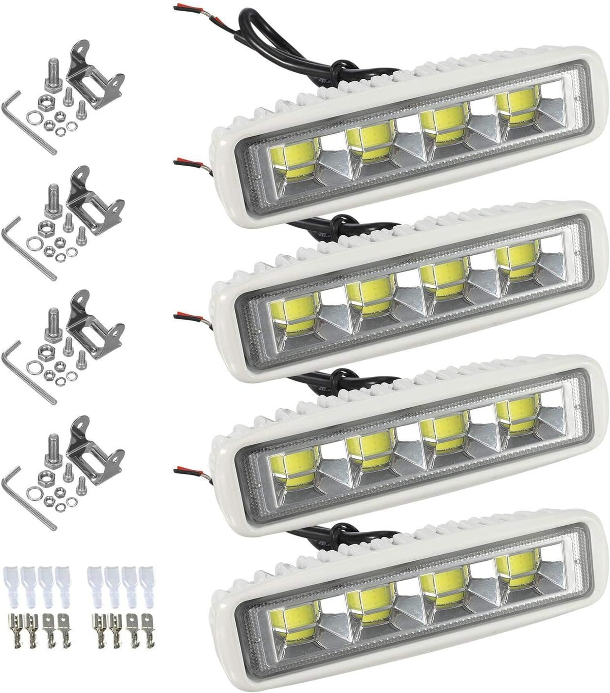 partsam waterproof led boat lights - white beam, main product view