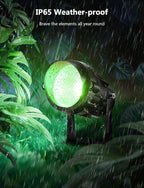 12W RGBW Color Changing Landscape Lights - Low Voltage LED Landscape Lighting, Remote Control Spotlight Outdoor Waterproof Garden Pathway Halloween Christmas Spot Lights, 8 Pack with Connector