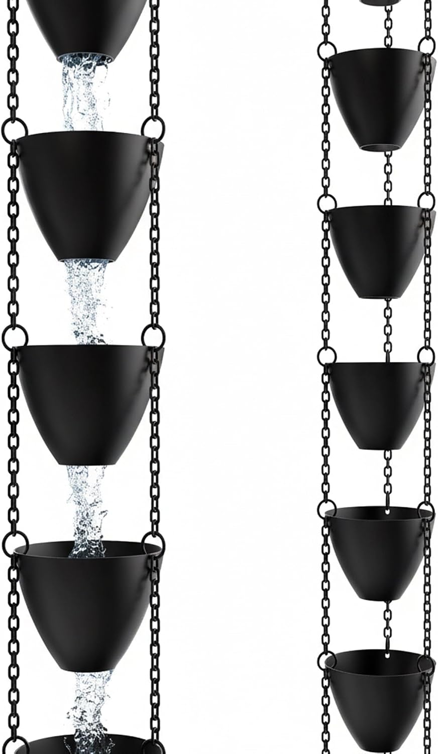 rain chains direct cascading bowls rain chain, main product view