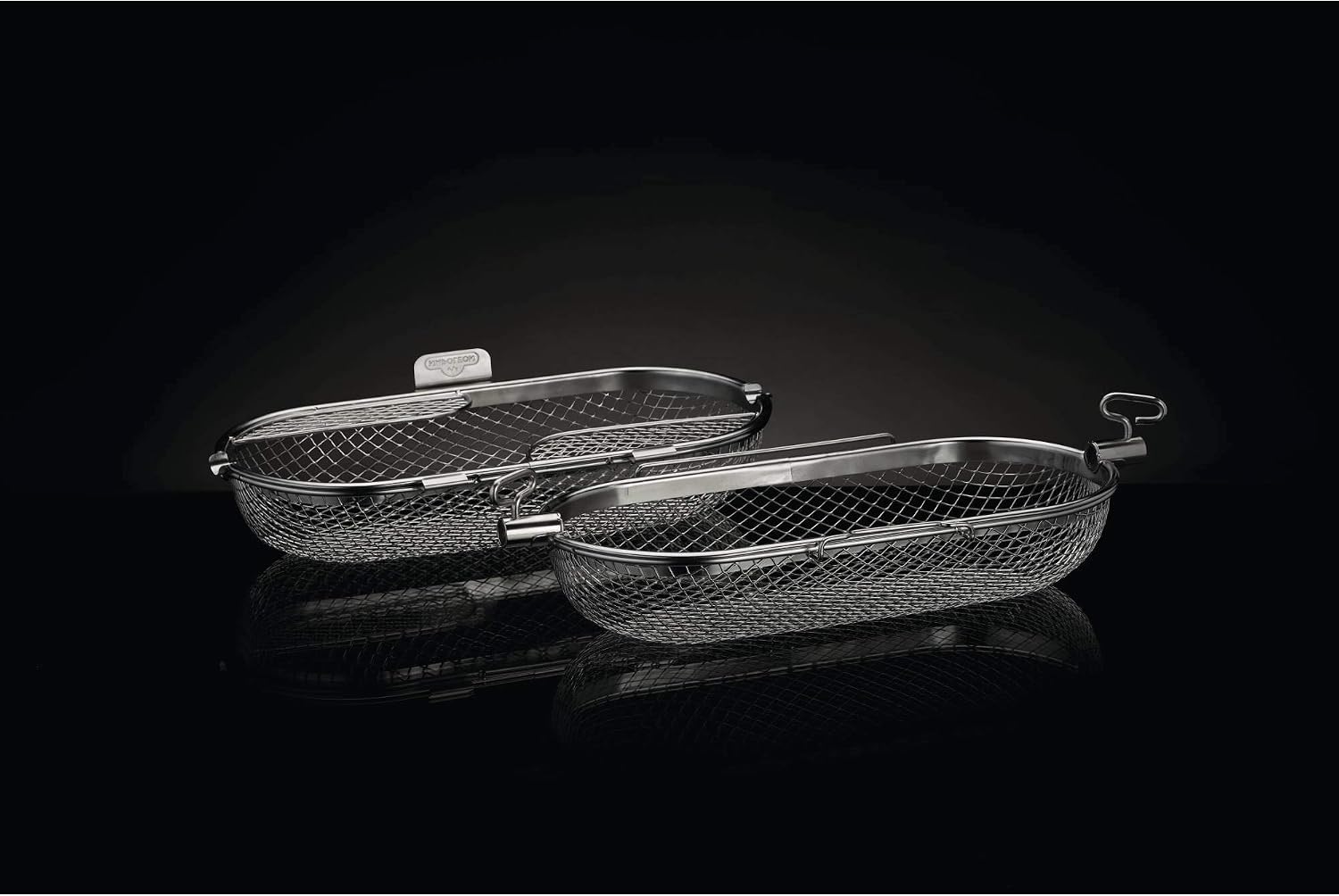Napoleon Rotisserie Grill Basket - Stainless Steel, Fits Standard Spit Rods, Best For Wings, Fries And Roasted Veggies