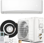 12000btu mini split air conditioner& heater, 17 seer2, main product view