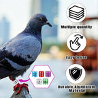 100Pcs Multicolor Aluminium Pigeon Leg Rings Dove Leg Rings Identify Pigeon BandsPlastic with 2027 Training Identify Birds Foot Ring (Multicolor)