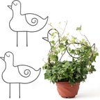 2 Pack Plant Trellis Indoor, 10.8" W x 13" H Small Trellis for Potted Plants, Decorative Trellis for Climbing Plants Indoor, Ideal for Vines on Tabletops, Balconies, Gardens and Lawns, Duck-Shaped