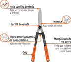 TRUPER TE-19S 7 1/2" Serrated Blade Wood Handle Hedge Shears w/Cushion Grip