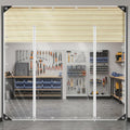 clear outdoor curtains patio double zippers door enclosure, main product view