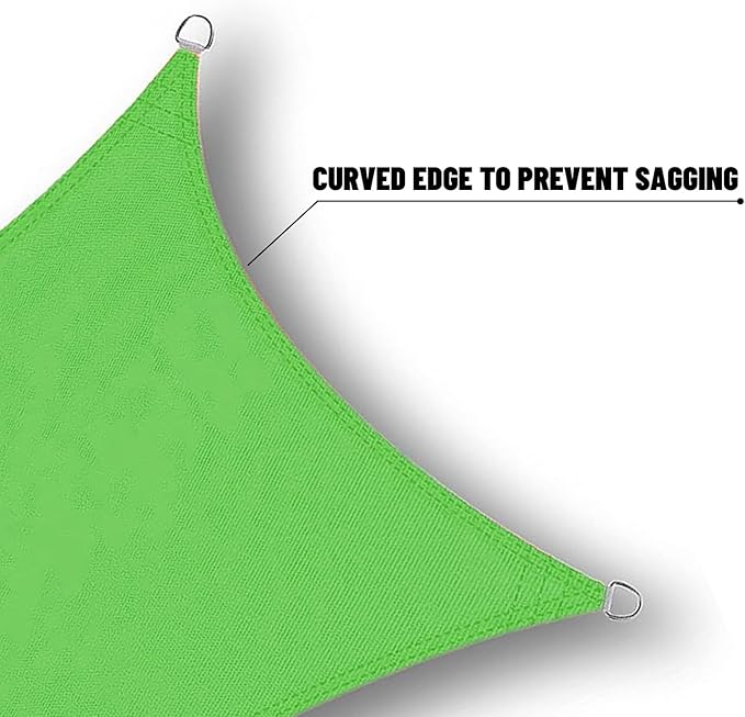 SUNNY GUARD Waterproof Sun Shade Sail 7' x 16' Lemon Green Rectangle UV Block Sunshade for Backyard Yard Deck Patio Garden Outdoor Activities and Facility(Customized)