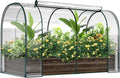 docred galvanized raised garden bed with pvc cover, main product view