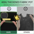 3-Pack 20 Gallon Grow Bags, Thickened Nonwoven Fabric Pots with Handles,Sturdy Garden Planters Aeration Gardening Container to for Plants, Vegetables, and Flowers