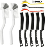 11Pcs Stove Cleaning Brush Set, Hard Bristle Scrub Brushes Tools Set, Multifunctional Grout Brush for Stove, Grills, Ktichen, Window and Corners