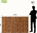 natural reed fence,4ft x 16.4ft bamboo fencing privacy shown in use