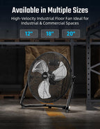 simple deluxe 12 inch 3-speed high velocity heavy on a desk or shelf