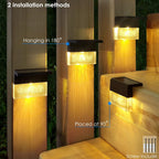 denicmic solar deck lights outdoor waterproof 6 pack, package contents