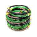 9 Rolls Bonsai Wires, Anodized Aluminum Bonsai Training Wire with 3 Colors (Black, Brown, Green) and 3 Sizes (1.0 mm, 1.5 mm, 2.0 mm), Total 147 Feet