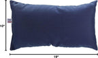 Castaway Living Large 19'' x 10'' Navy Hammock Pillow, Comfortable Weather Resistant Poly-Fill Design, Long Outdoor Pillow for Hammocks, Outdoor Furniture & More