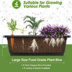 sejov 4ft vertical raised garden bed, 5 tiers on a desk or shelf