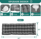 UDPATIO Oversized Zero Gravity Chair 33In XXL Patio Reclining Chair with Cushion, Outdoor Folding Recliner with Pillows, Cup Holder, Foot Rest & Padded Headrest, Support 500LB (2, Dark Grey-XL)