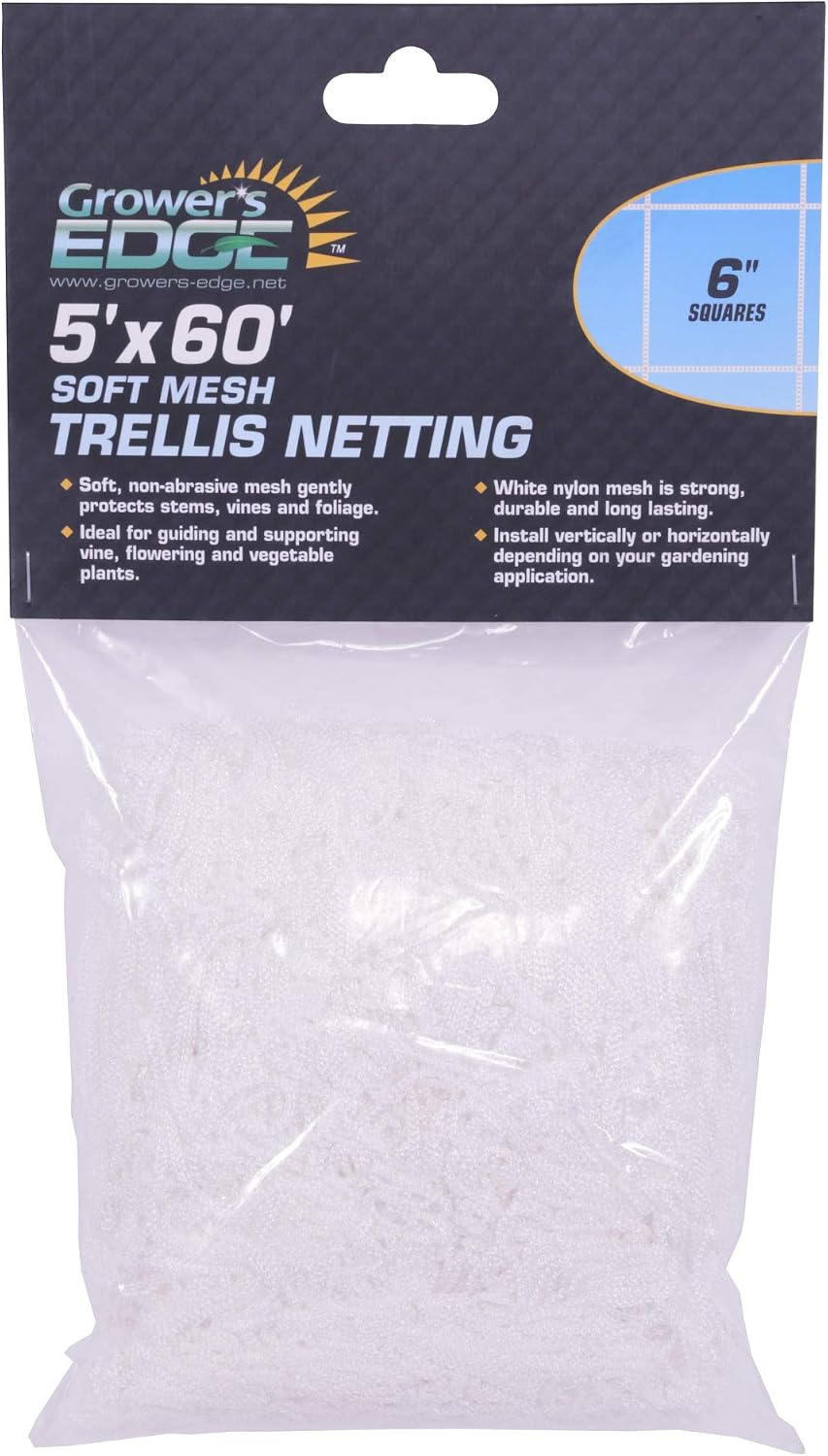 grower's edge soft mesh trellis netting 5' x, main product view