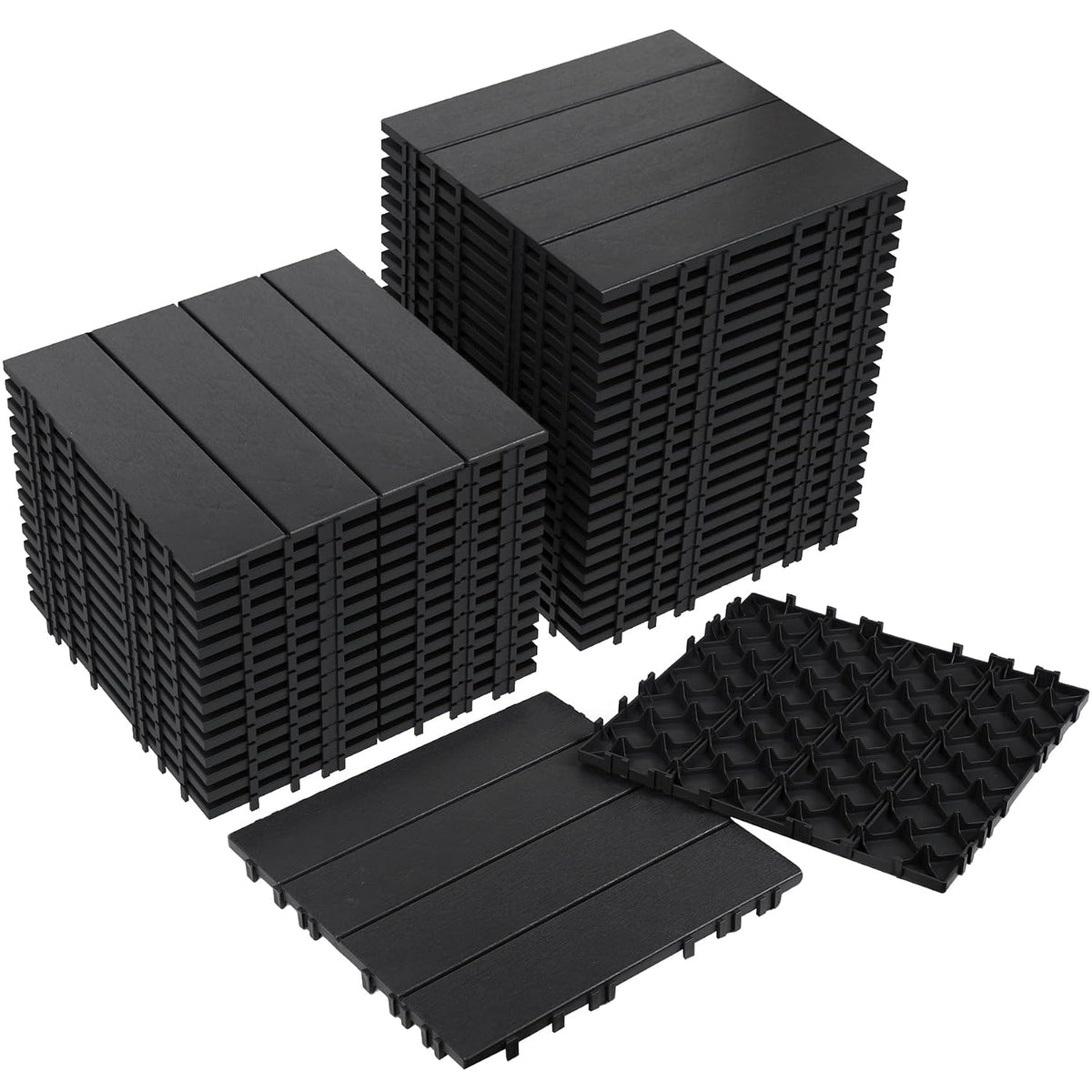 neoaider 36pcs plastic interlocking decking tiles 12" x, main product view