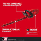 CRAFTSMAN V20 Cordless 20-Inch Hedge Trimmer & 13-Inch WEEDWACKER String Trimmer/Edger Bundle, Bare Tool Only