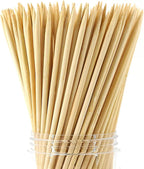 Party Hippo 16 Inch Natural Bamboo Skewers, 4mm Thick, 100 Pack – BBQ Kabob Sticks for Grilling, Fruit, Chocolate Fountain, Crafts & Parties – More Size Choices /8"/10"/12"/14"/16" (16" / 100 ct)