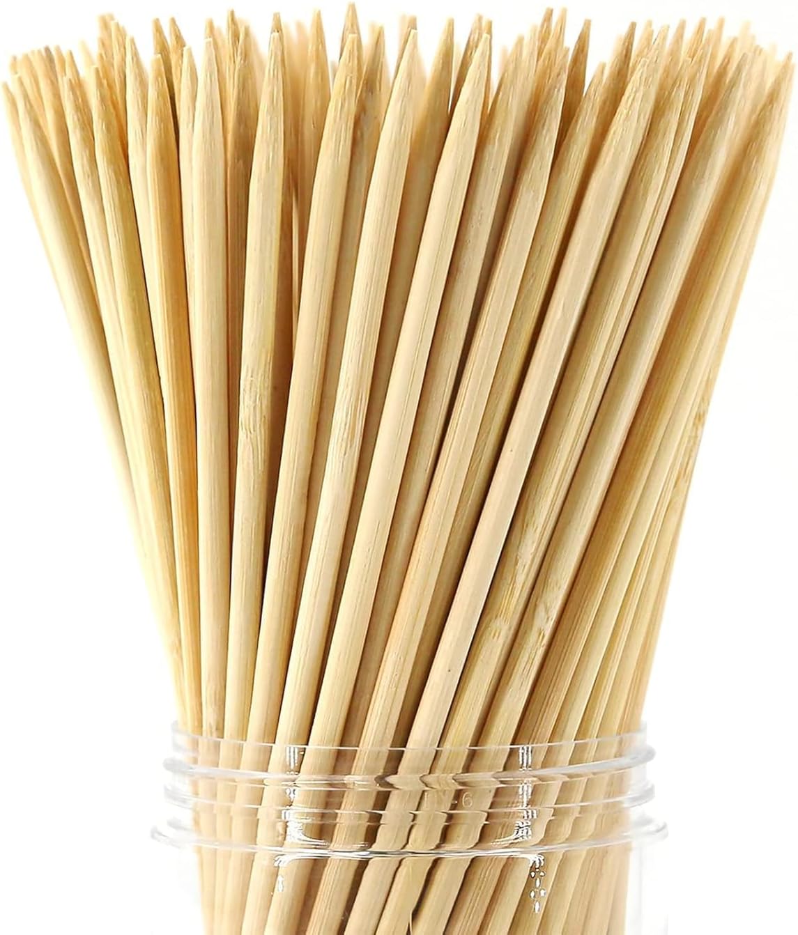 Party Hippo 16 Inch Natural Bamboo Skewers, 4mm Thick, 100 Pack – BBQ Kabob Sticks for Grilling, Fruit, Chocolate Fountain, Crafts & Parties – More Size Choices /8"/10"/12"/14"/16" (16" / 100 ct)