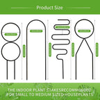 4 Pcs Small Metal Trellis for Potted Plants,Gold Trellis for Climbing Plants Indoor,Mini Trellis for Potted Plant Support Stake House Plant Trellis for Garden Potted,Hoya,Pothos,Flower,Monstera(Black)