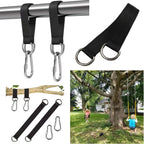2 Pack Tree Swing Straps Hanging Kit 50cm 400lbs Heavy Duty Belt with Safer Lock Snap Hook Clip Carabiner Connector for Hammock Punching Bag Swings Chair Seat Gym Bar Handle Cable Outdoor