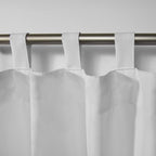 Exclusive Home Cabana Solid Indoor/Outdoor Light Filtering Hook-and-Loop Tab Top Curtain Panel, 54"x108", Winter White, Set of 2