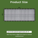 20 ft 60-70% heavy duty mesh tarp shade, package contents