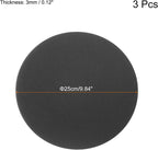 MECCANIXITY Plant Coasters 10 Inch Reversible Absorbent Waterproof Round Felt Pad Mat, Black 3 In1 Set (Pack of 2)