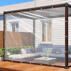 clear tarp - heavy duty waterproof 7x12ft plastic, main product view