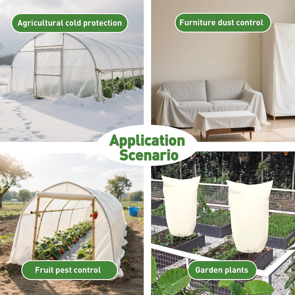 10ft x 50ft plant covers freeze protection, package contents
