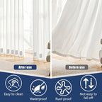 36pcs Outdoor Curtain Weights, Plastic Wrapped Magnetic Drapery Weights, Waterproof Heavy Duty Curtain Magnets for Heavy Wind, Outside Curtain, Shower Curtain, Tablecloth, Flag (Grey)