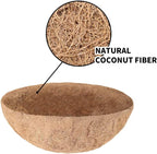 hehimhis Coco Liners for Hanging Baskets, Coco Fiber Liner, 2 Pieces 16 inch Round Replacement Plant Basket Liners