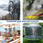 landgarden outdoor misting cooling system, 100ft mister line+26 on a desk or shelf