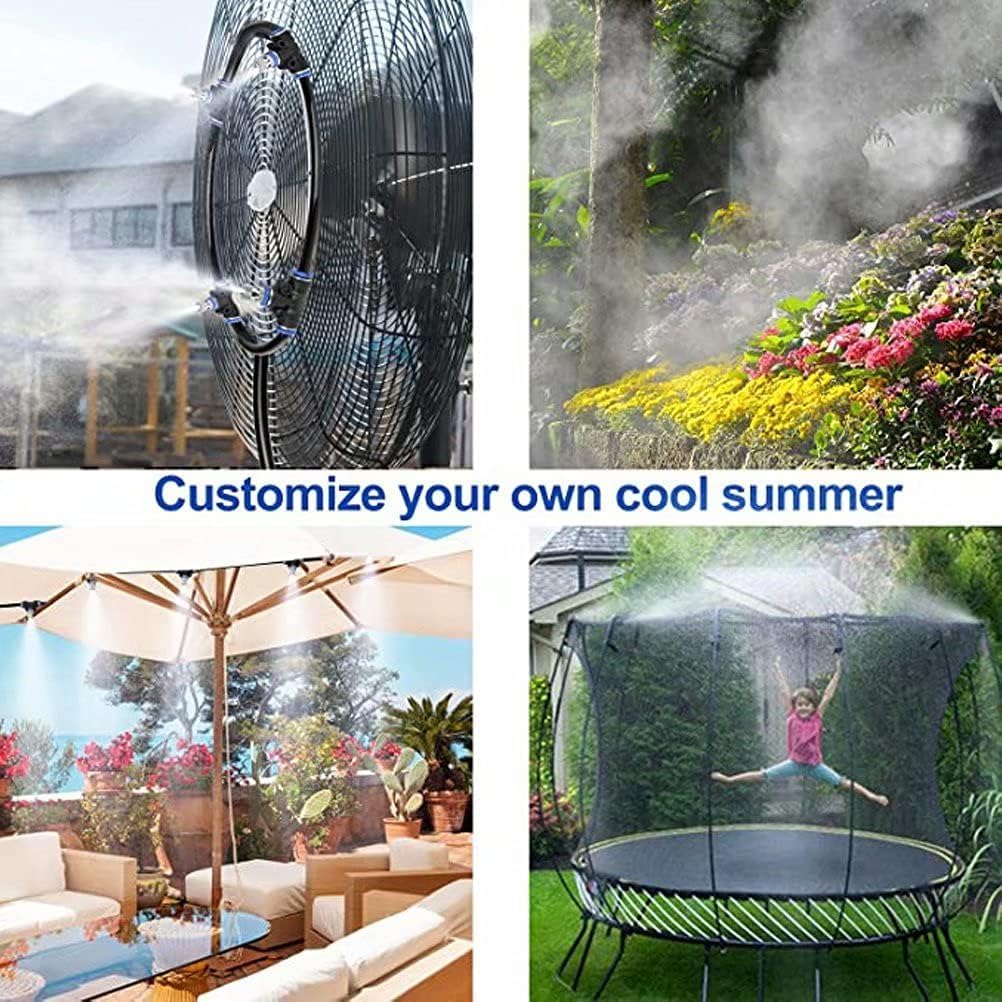 landgarden outdoor misting cooling system, 100ft mister line+26 on a desk or shelf